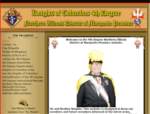 Tablet Screenshot of 4thdegreeillinoisdistrict1.com